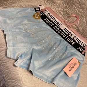 JUICY CUOTURE velour soft sleep short shorts size Small